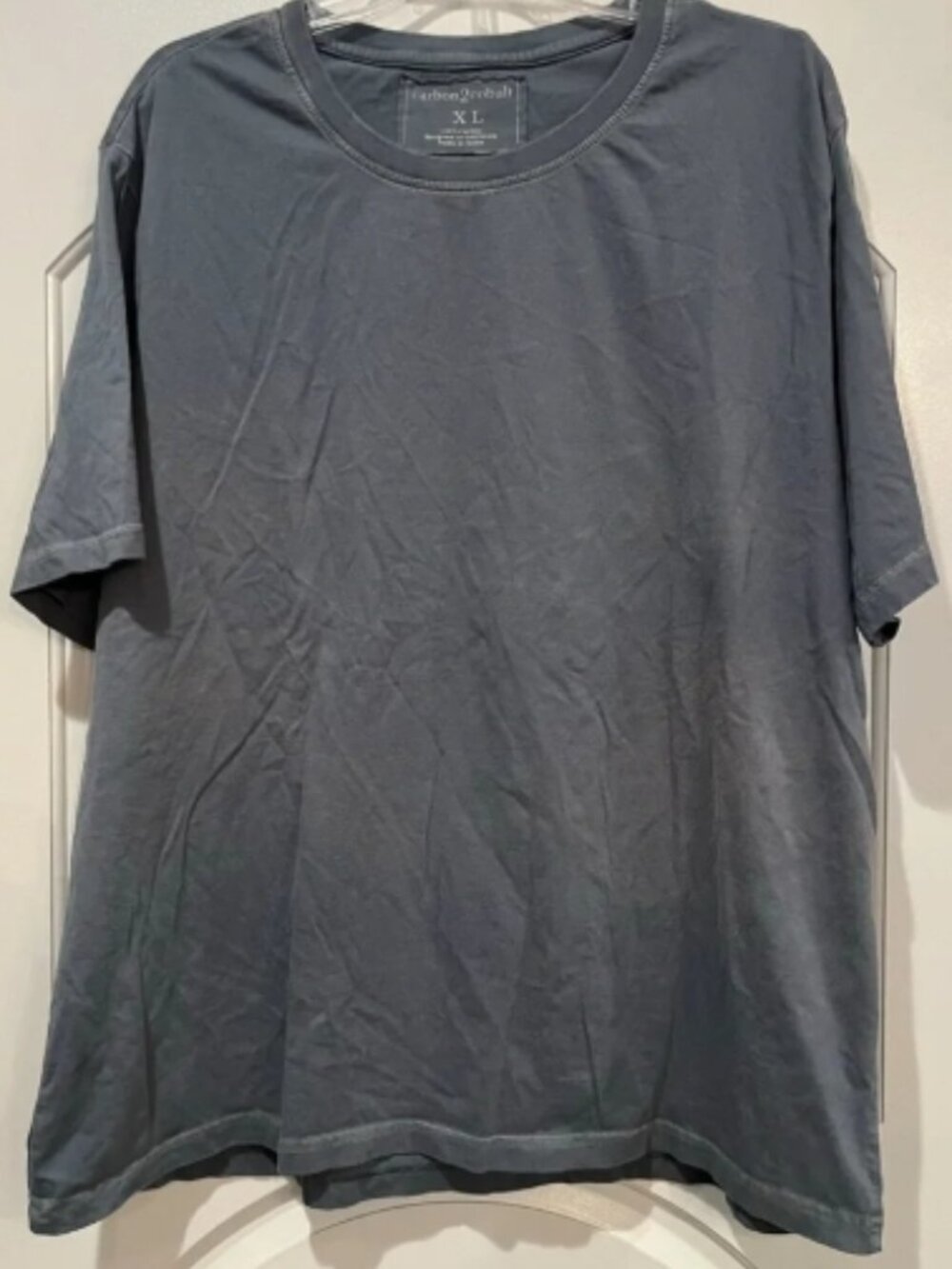 Carbon2Cobalt grey/ blue Short Sleeve Cotton Tee XL